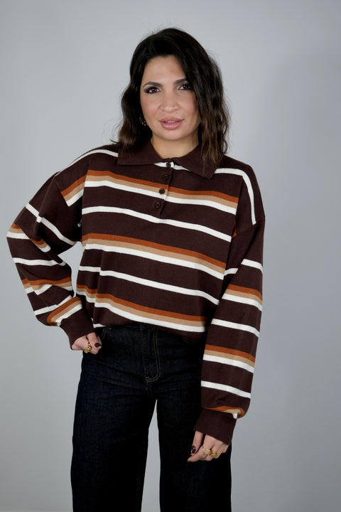 PULLOVER CARMEN MARRONE