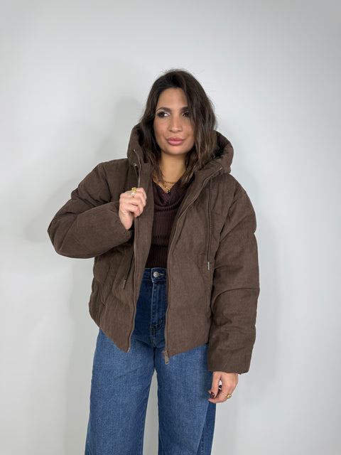 GIUBBOTTO COSTINA MARRONE