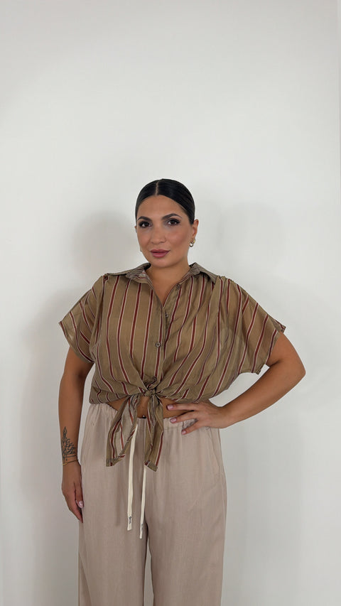 CAMICIA PEONIA FANGO