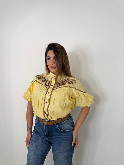 CAMICIA PALMAS GIALLA