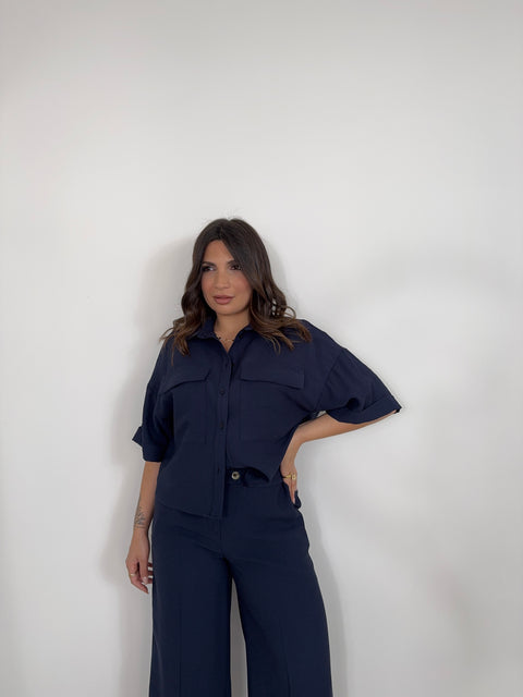 CAMICIA AKUMAL BLU