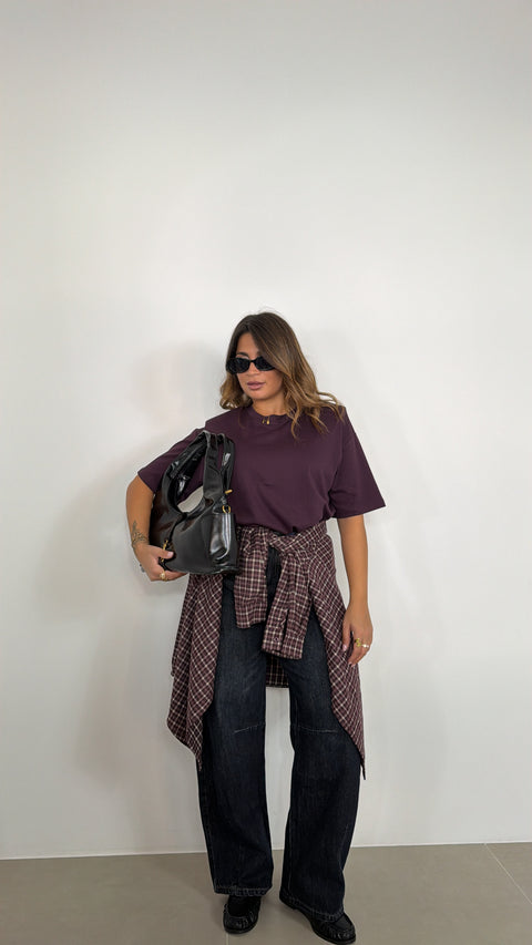 JEANS BALLOON DENIM SCURO