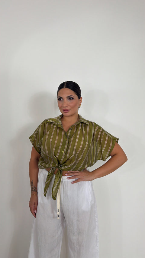CAMICIA PEONIA VERDE