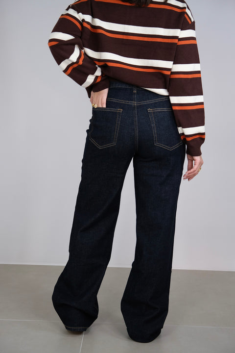 JEANS PALAZZO DENIM SCURO 5003