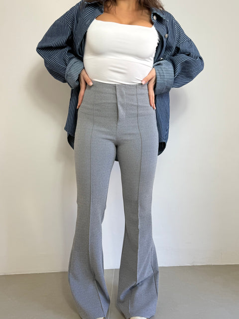 PANTALONE ZAMPA GRIGIO