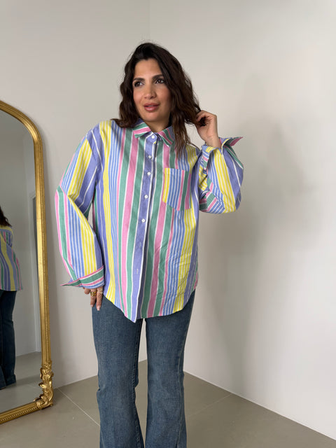 CAMICIA MILLERIGHE COLORATE