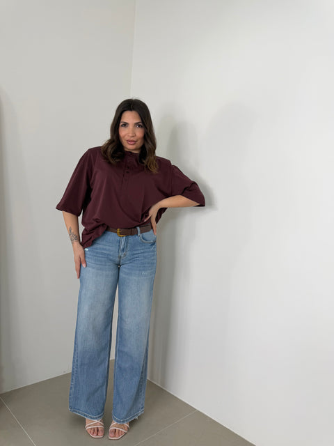 JEANS VITA MEDIA CON CINTURA