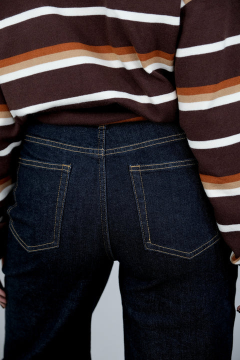 JEANS PALAZZO DENIM SCURO 5003