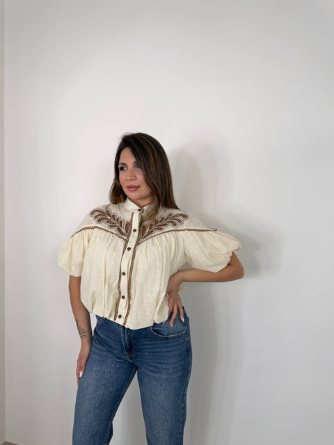 CAMICIA PALMAS BEIGE