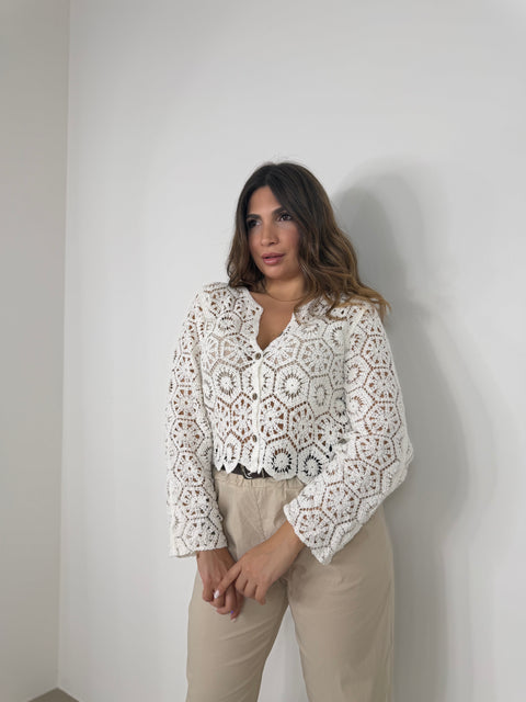 CARDIGAN DAFNE BIANCO