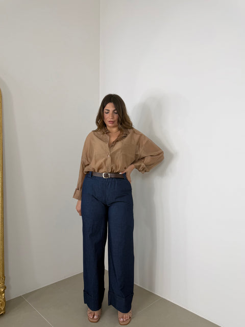 PANTALONE SUS EFFETTO PIEGA