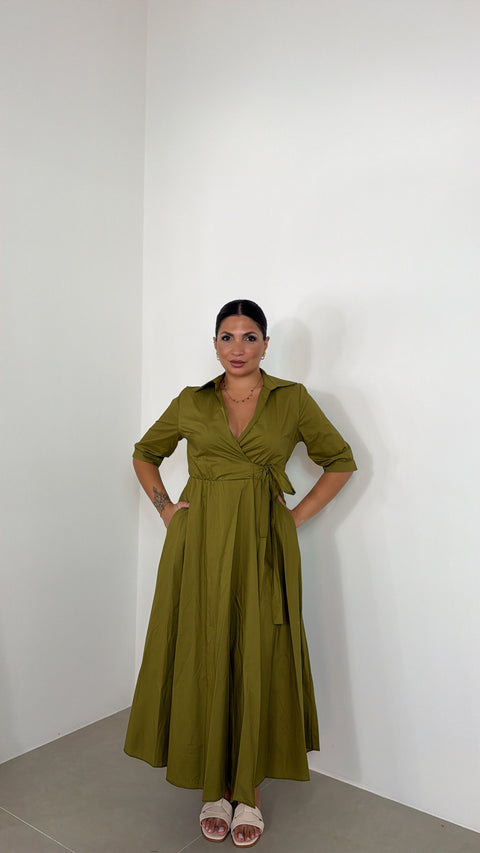 DRESS IVANA VERDE LIME