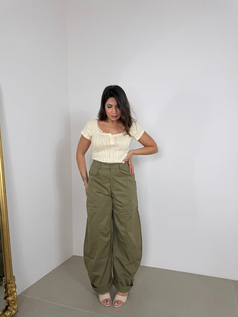 PANTALONE BALLOON VERDE 120603