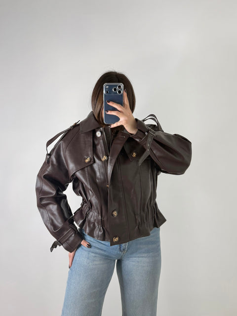 GIUBBOTTO ELETTRA MARRONE