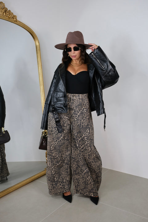 JEANS BALLOON MACULATO