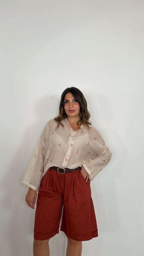 CAMICIA SCIEMMIETTA JUST PANNA