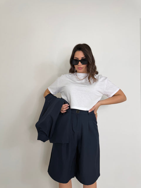 T-SHIRT DINA CROP BIANCA
