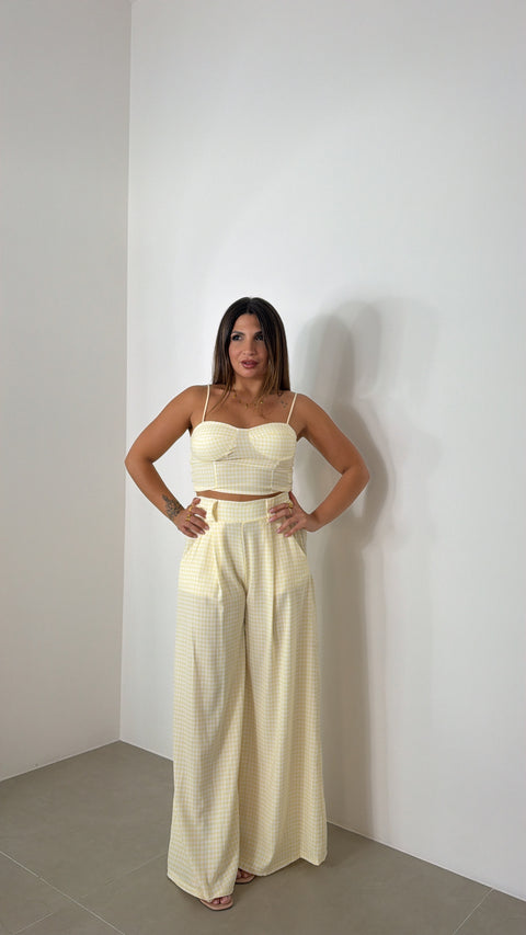 SET QUADRETTI GIALLO