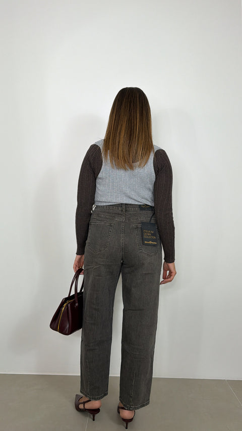 JEANS BALLOON GRIGIO 5816