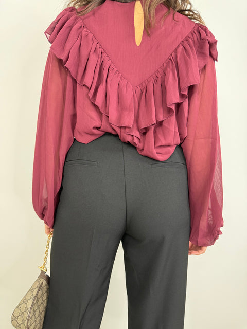 CAMICIA SOFIA BORDEAUX