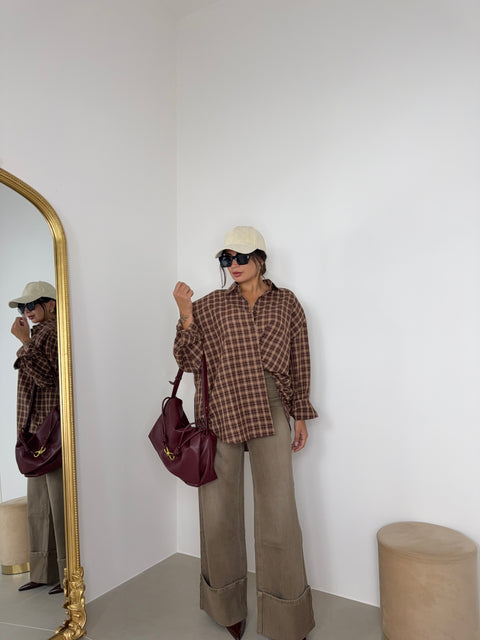 CAMICIA OVER CON SPALLINE LOW COST