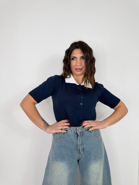 MAGLIA POLO PENNY BLU