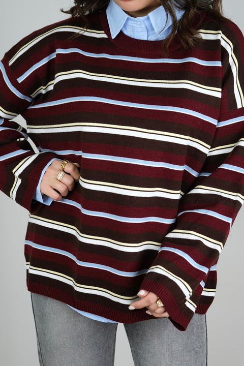 PULLOVER ISABEL BORDEAUX