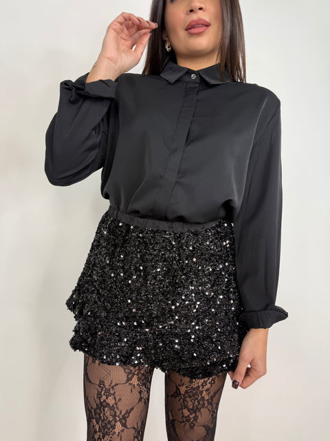 SHORT CON PAILLETTIES