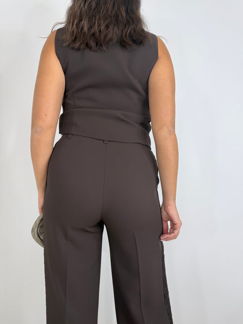 PANTALONE DINNER PARTY MARRONE