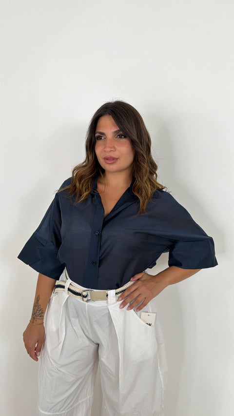 CAMICIA IRIS BLU