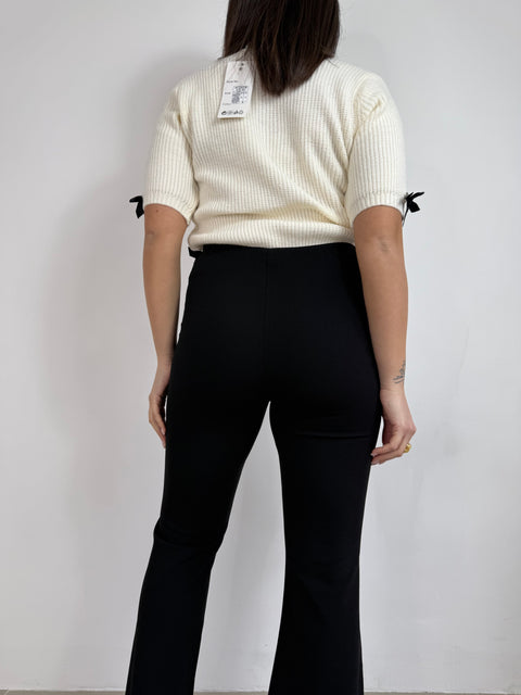 PANTALONE ZAMPA NERO