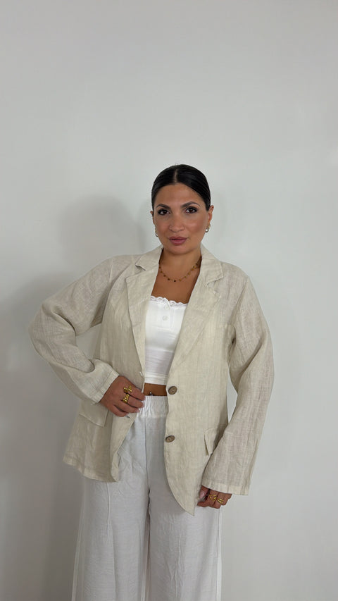 BLAZER VANIA PANNA 100%LINO