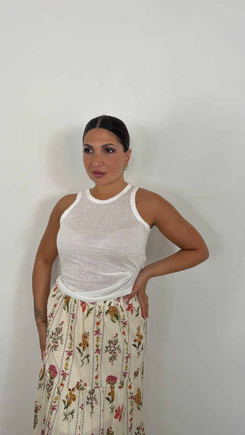 CANOTTA SEMIVELATA BIANCA