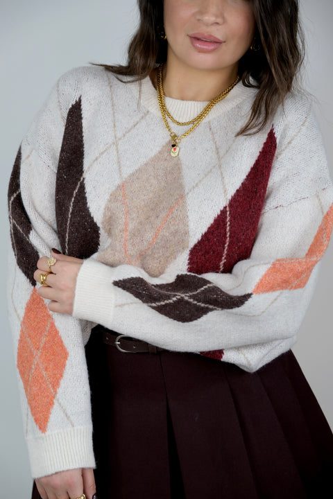 PULLOVER ROMBI PANNA