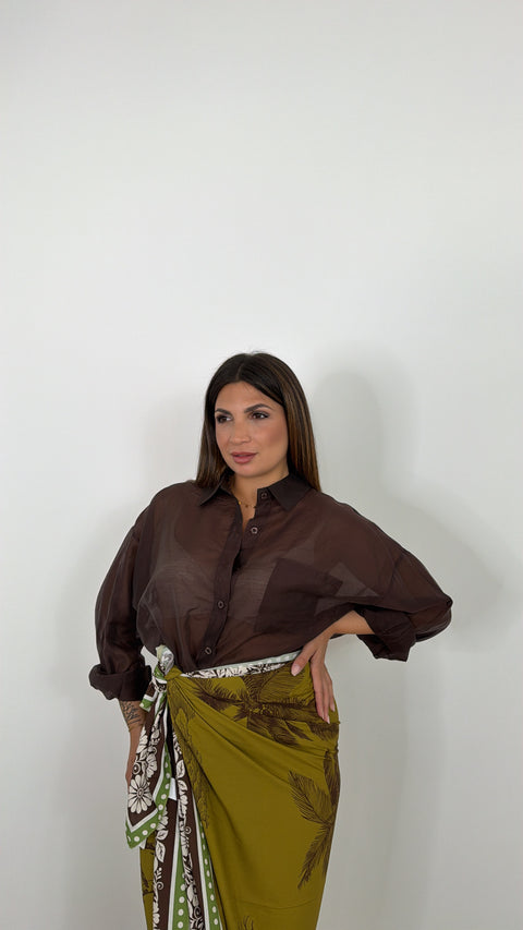CAMICIA XENA MARRONE
