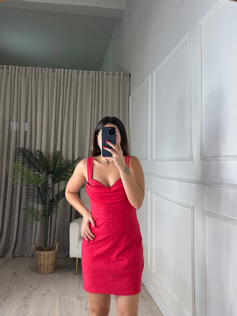 DRESS CLOTILDE ROSSO