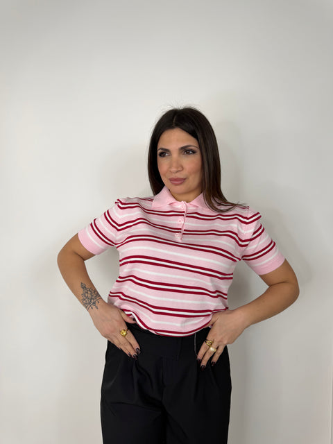MAGLIA POLO GISELLA ROSA