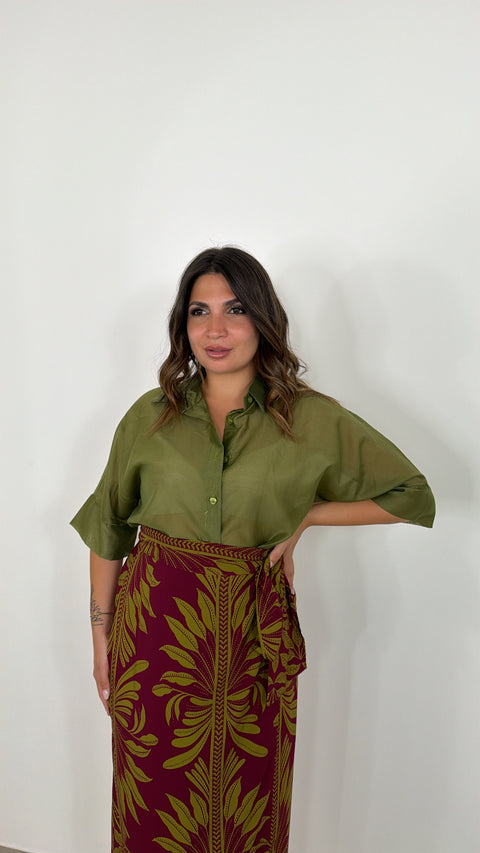 CAMICIA IRIS VERDE