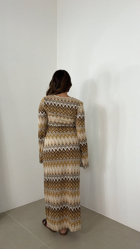 DRESS AFRICA MARRONE