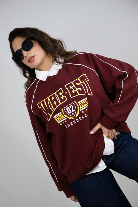 FELPA WHE-EST BORDEAUX