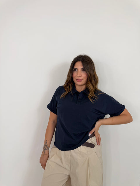 MAGLIA POLO MY STAR BLU
