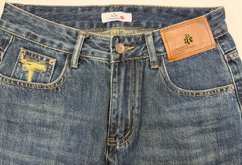 JEANS TARGHETTA DENIM SCURO