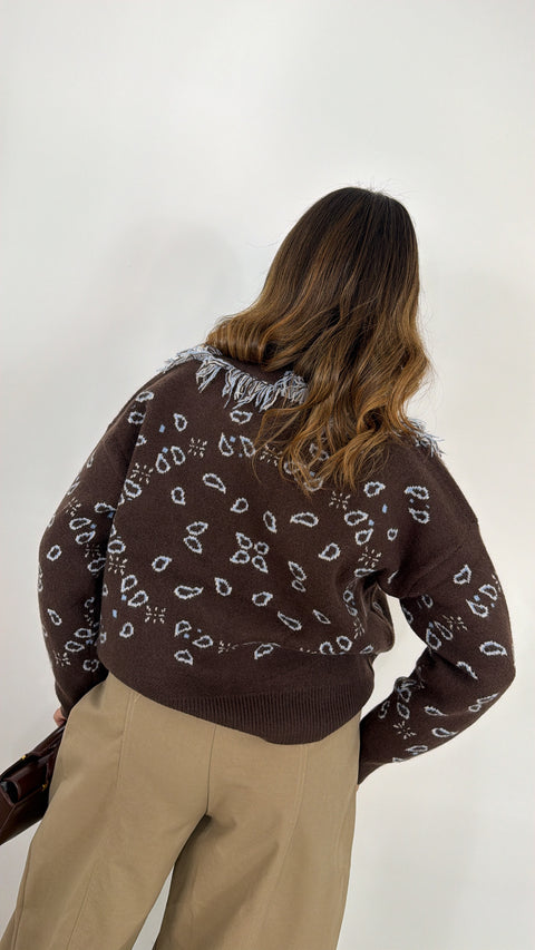 CARDIGAN ELSA MARRONE