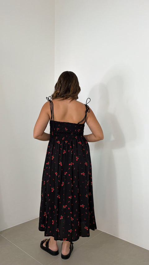 DRESS PIUMA NERO