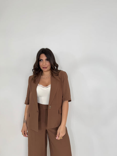 BLAZER CORTO AKUMAL CUOIO