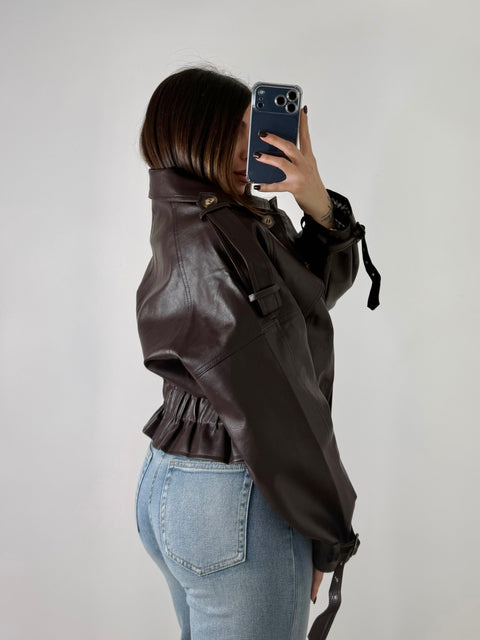 GIUBBOTTO ELETTRA MARRONE