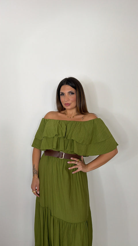 DRESS MENA VERDE ACIDO