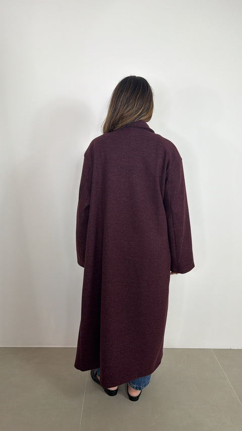 CAPPOTTO LUNGO GRETA BORDEAUX
