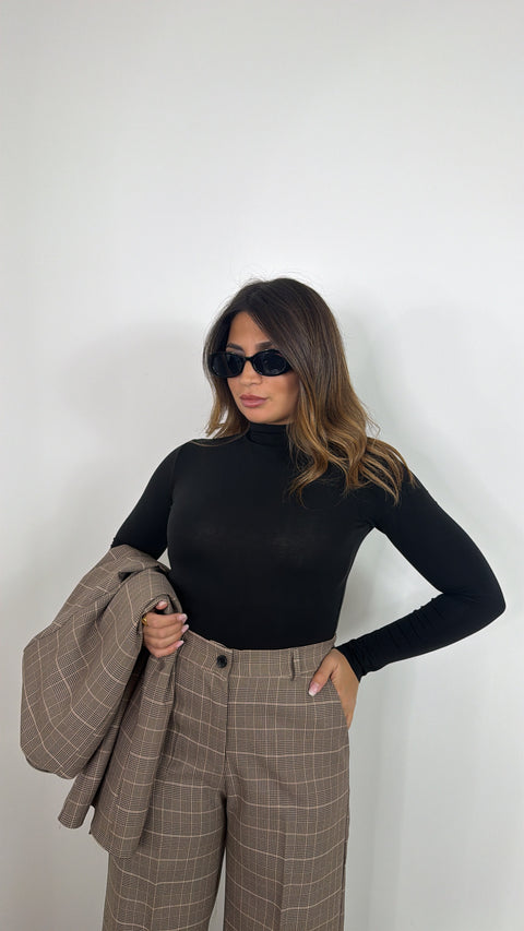MAGLIA EXTRALIGHT MEZZO COLLO NERA