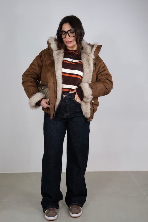 JEANS PALAZZO DENIM SCURO 5003